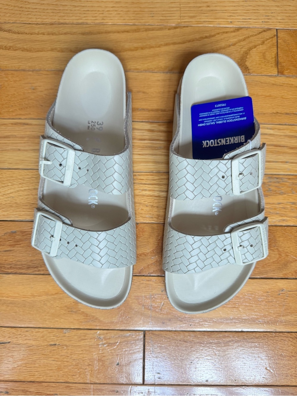 STAUD X BIRKENSTOCK Arizona Woven Sandal White - Picture 7 of 9